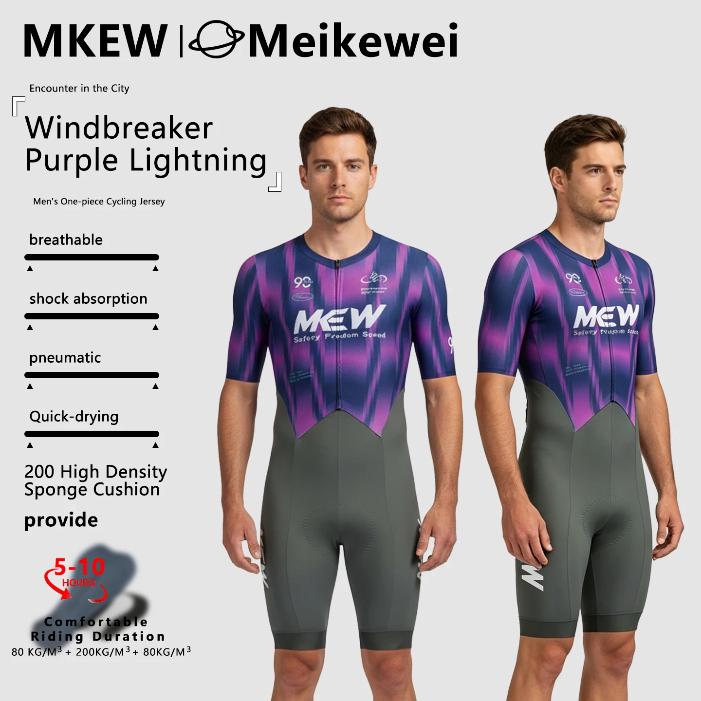2026 MKEW Team Cycling Jersey Set Summer Breathable Road Bicycle Suit Riding Uniform Bike MTB Clothing PRO Sports Cycling Kits