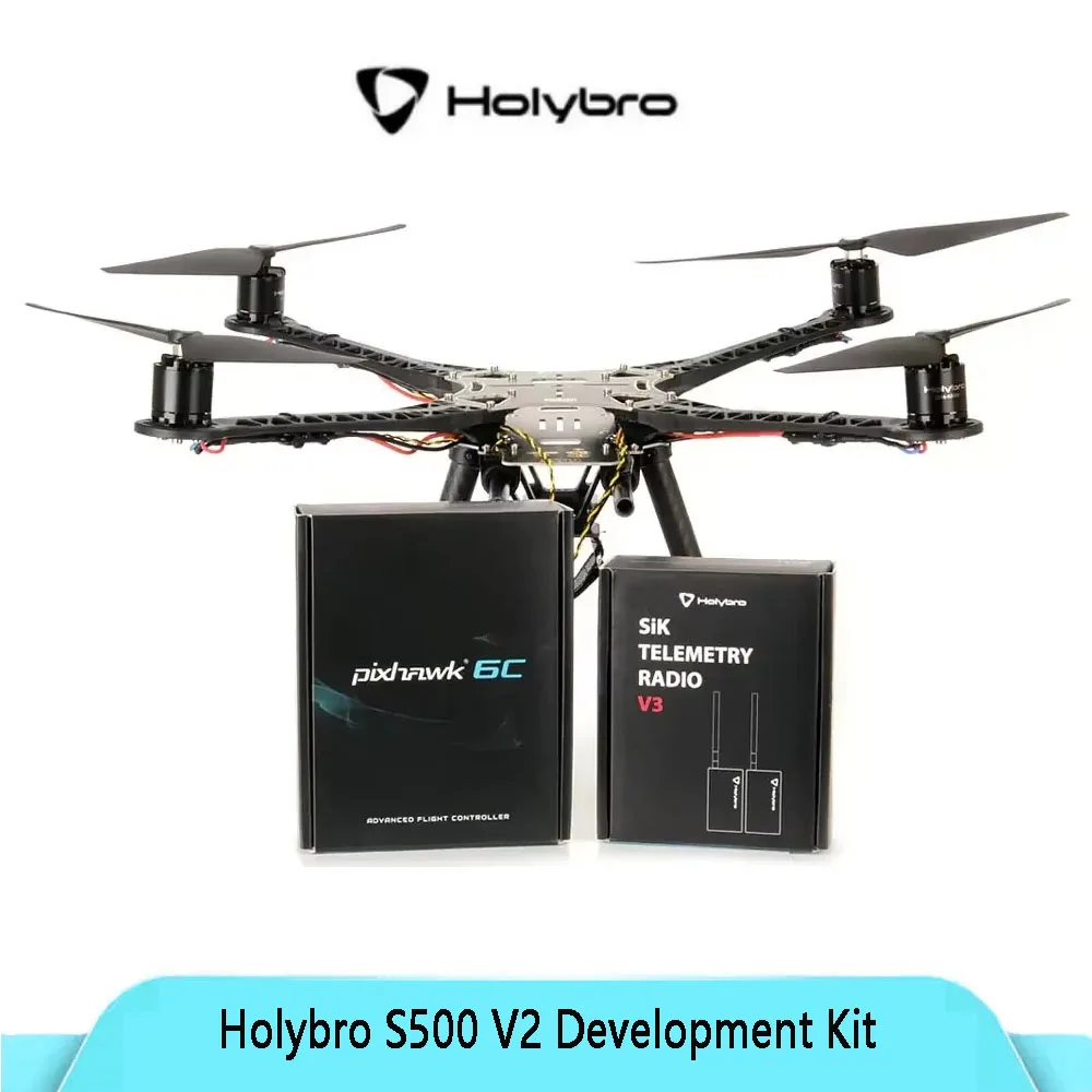 

Комплект дрона Holybro S500 V2 ARF с Pixhawk 6C и телеметрией 915/433 МГц, готов к разработке и исследованиям БПЛА на базе PX4/Ardupilot