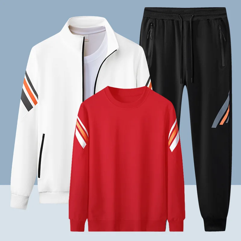 Men's New 3Pc Sportswear Set - Breathable Quick-Dry Loose Fit for Gym Training, Outdoor Running & Daily Casual Wear