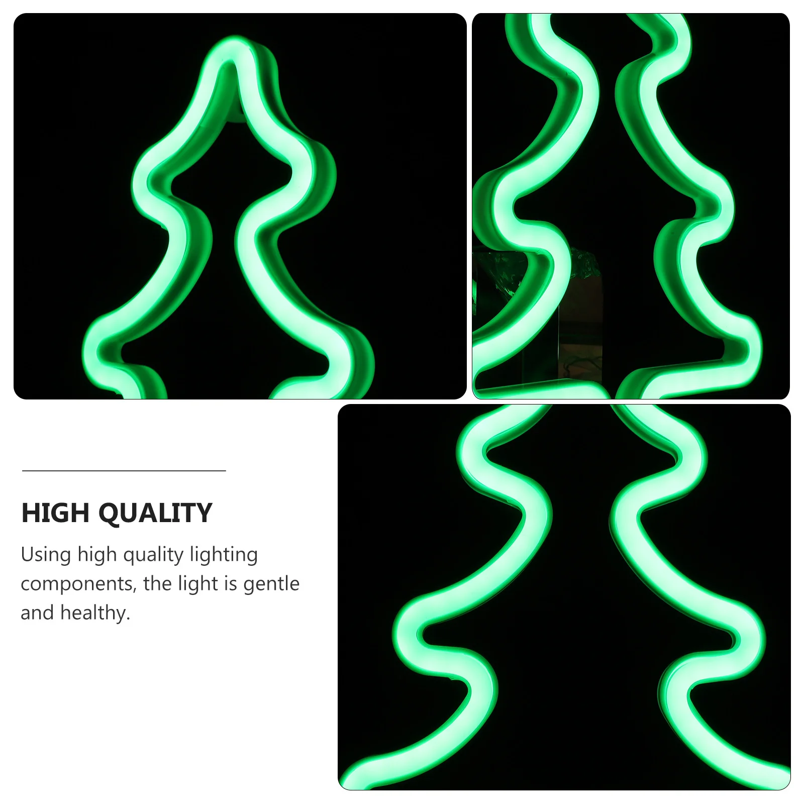 1 قطعة LED النيون شجرة عيد الميلاد ضوء USB بالطاقة ديكور صغير شجرة عيد الميلاد مصباح الإبداعية النيون ليلة ضوء عطلة إضاءة داخلية #3