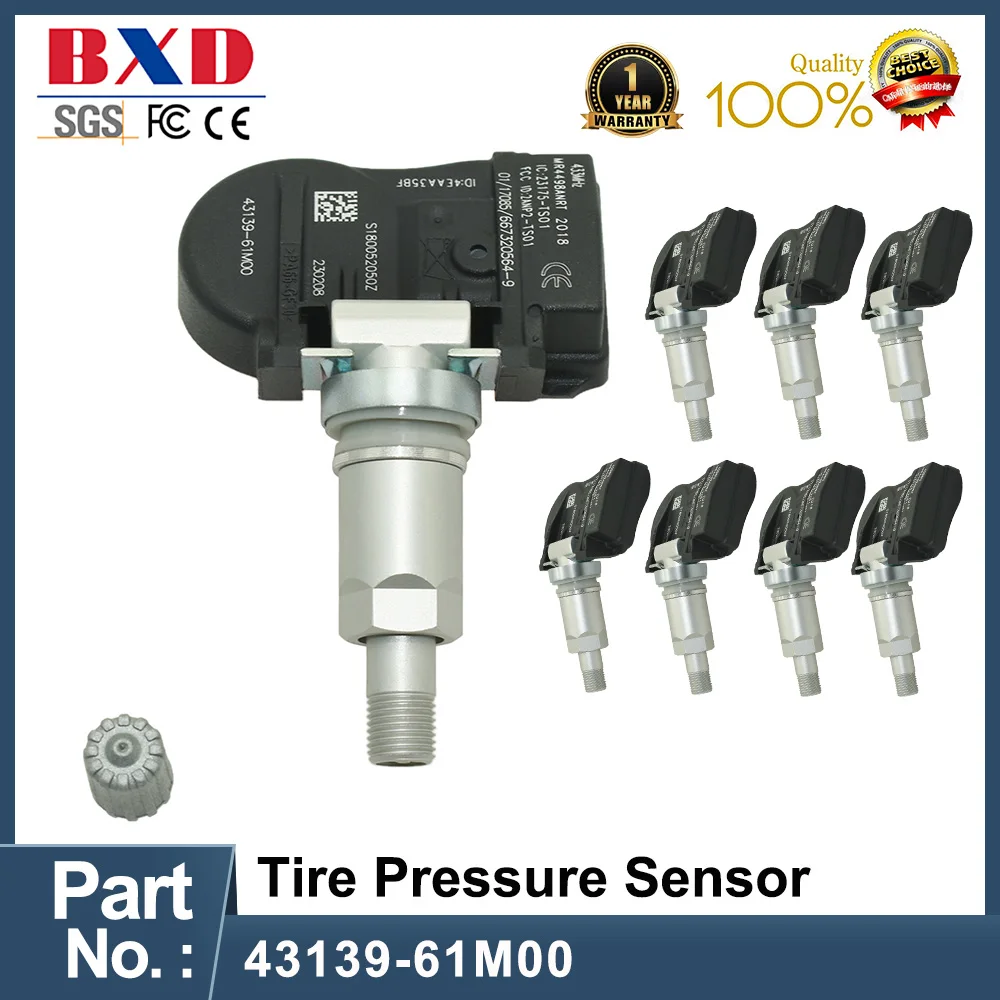 

TPMS 433 МГц для Suzuki Vitara OE 43139-61M00 4313961M00 43130-61M00 Tpms датчик s для детской системы мониторинга давления