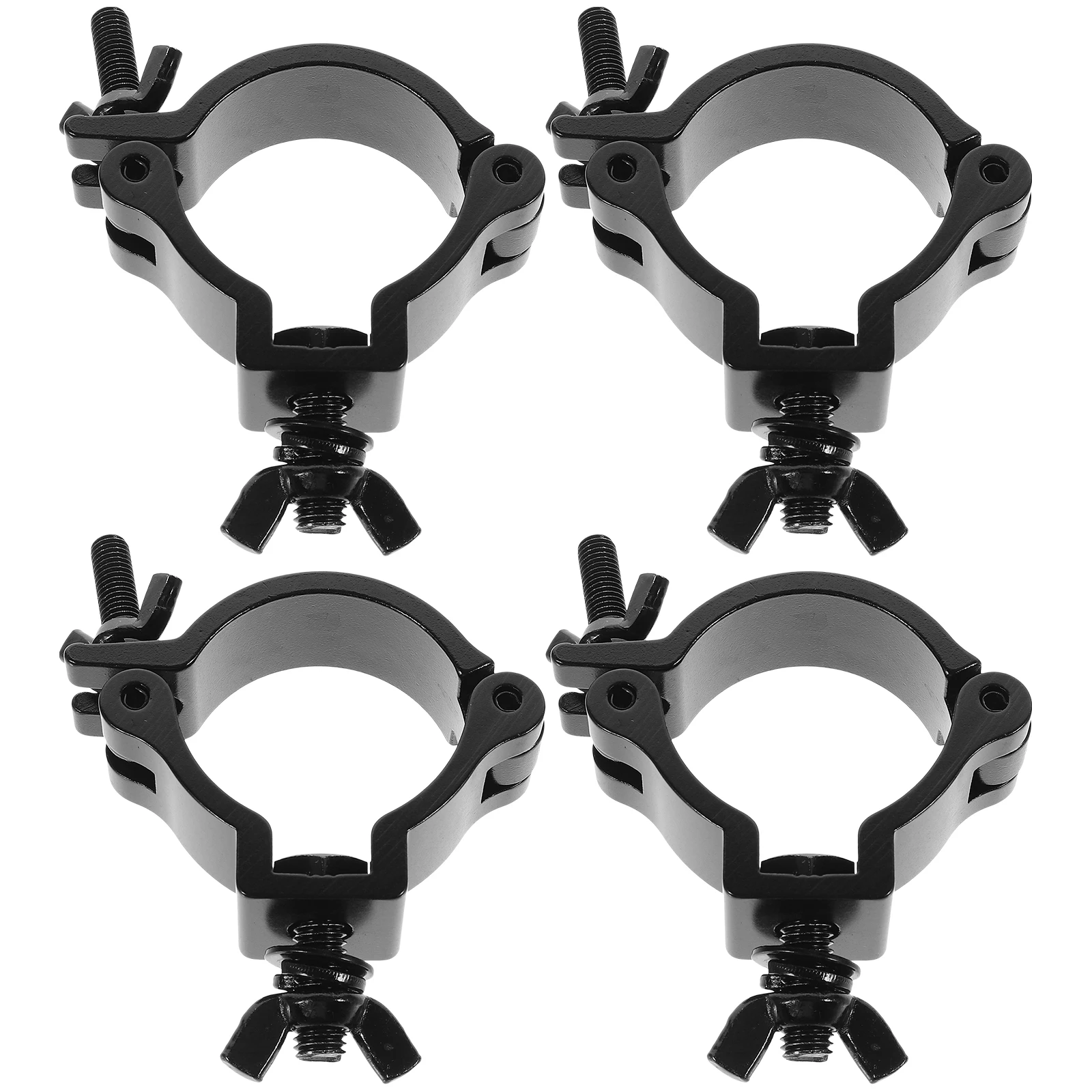 

4 Pcs Stage Light Hook Truss Clips Lighting Clamps LED Aluminum Dj 6061 Alloy Black Spotlight Work