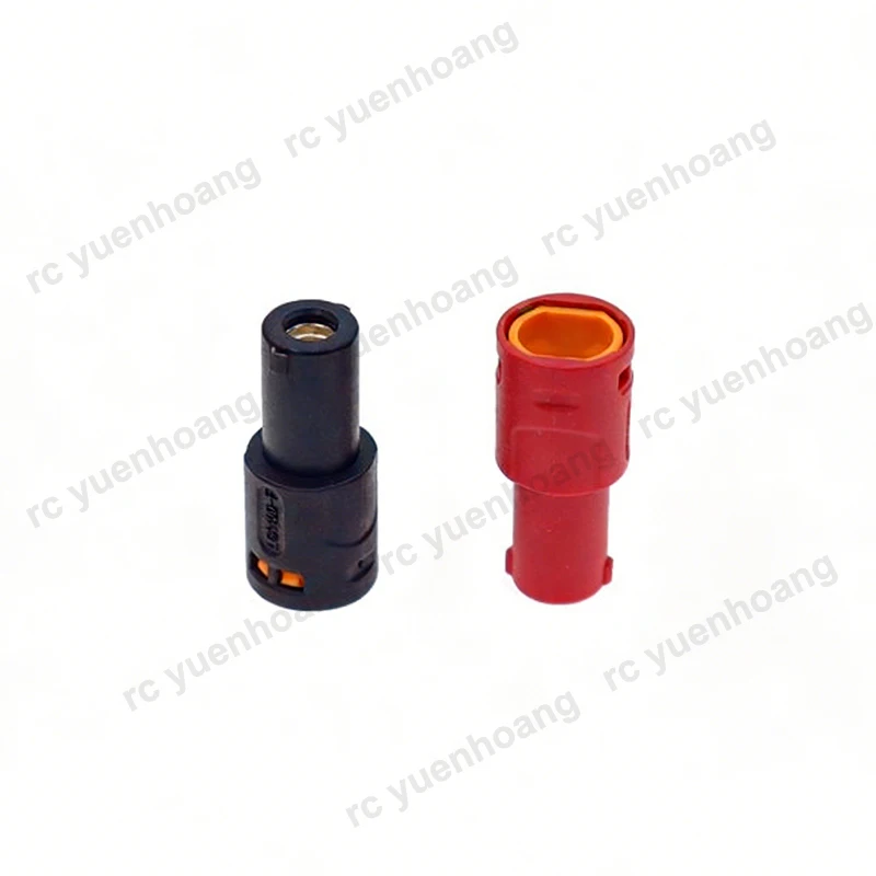 Amass LCA40D Large Current Male Female Plug DC 45A Lipo Adapter Copper Wire Crimping 1Pin Connector for Battery/Motor Connection