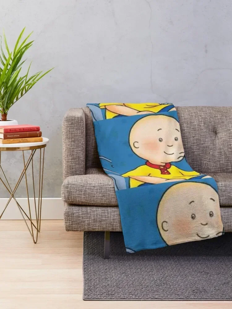 Caillou :D Throw Blanket Cute Plaid Summer Blankets For Bed Blankets