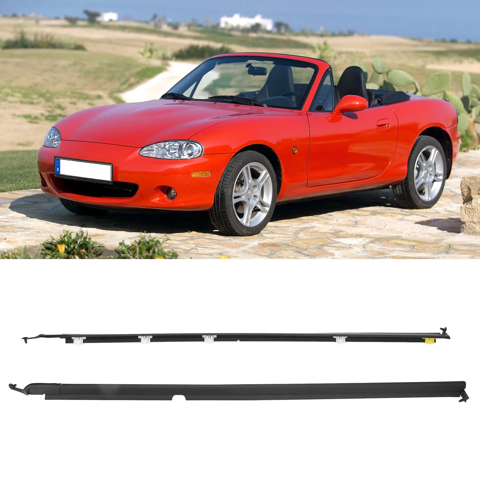 

NA01 58 810F Long Durability Anti Aging Flexible Waterproof Strong Sealing Weatherstrip for Miata MX‑5