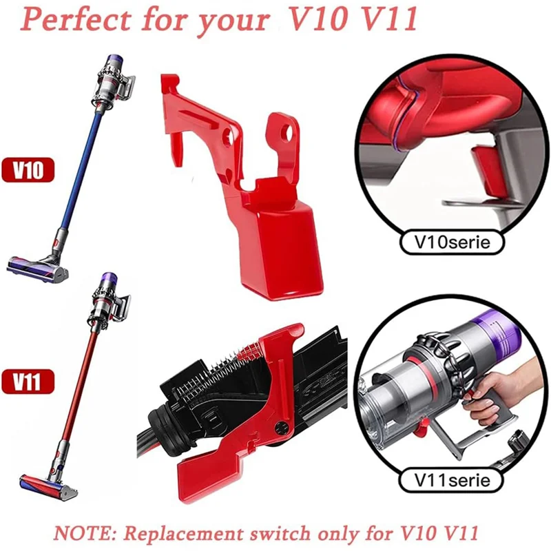 ABUD-交換用スイッチ V11V10 掃除機修理部品超強力トリガー電源ボタンとドライバー部品
