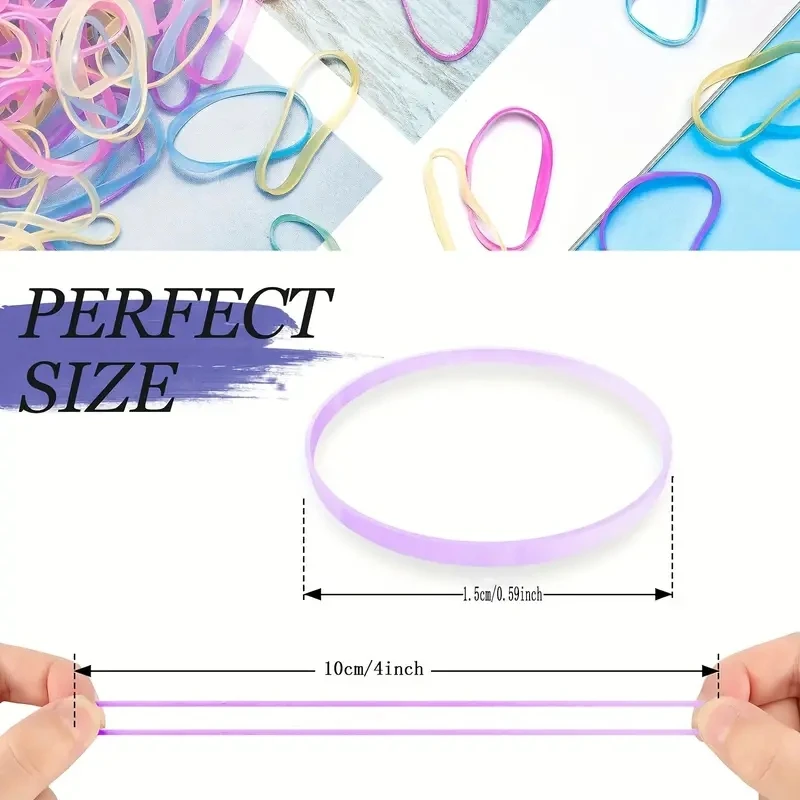 2000Pcs Girls Colorful Small Disposable Hair Bands Elastic Hair Tie Children Ponytail Holder Rubber Bands Kids Hair Accessories