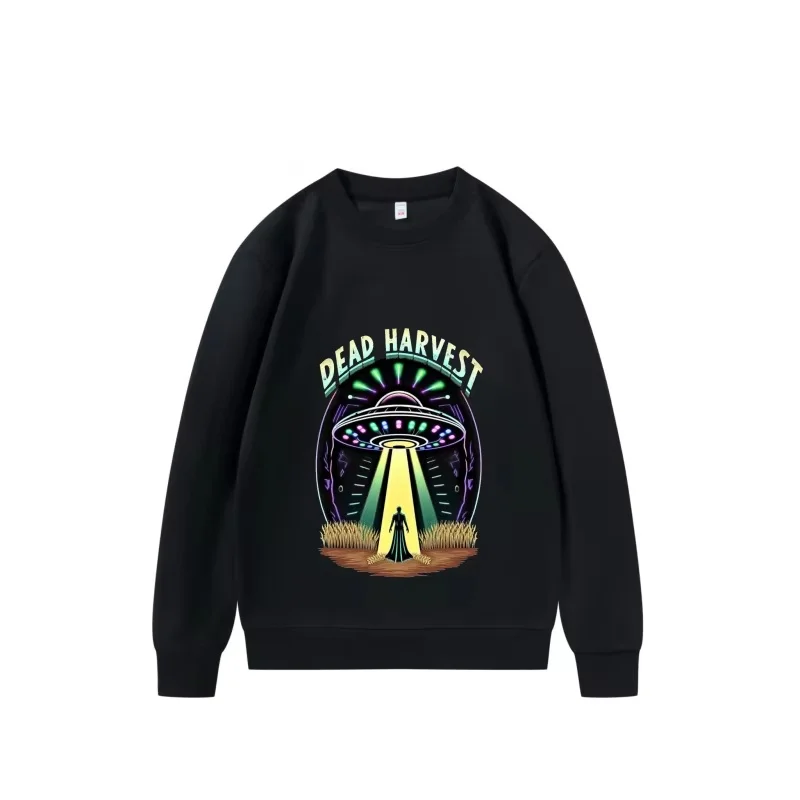 

2026 Fashion 250g Round Neck Sweatshirt Heavy Fabric Oversized from Usa Free Shipping Casual Crewneck