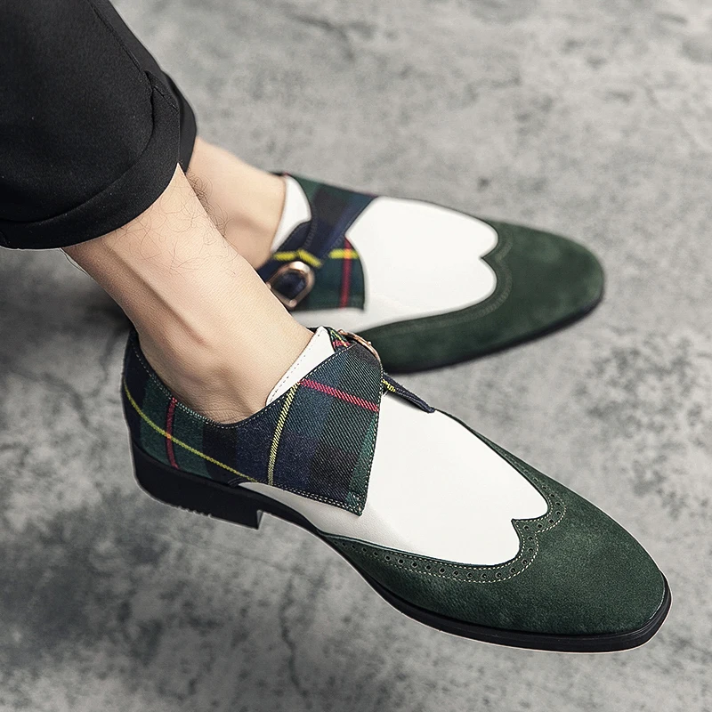 

Men's Formal Shoes with Multi-color Design Low Heel Low-top Durable High-quality Trendy Brand Design Soft Casual Shoes