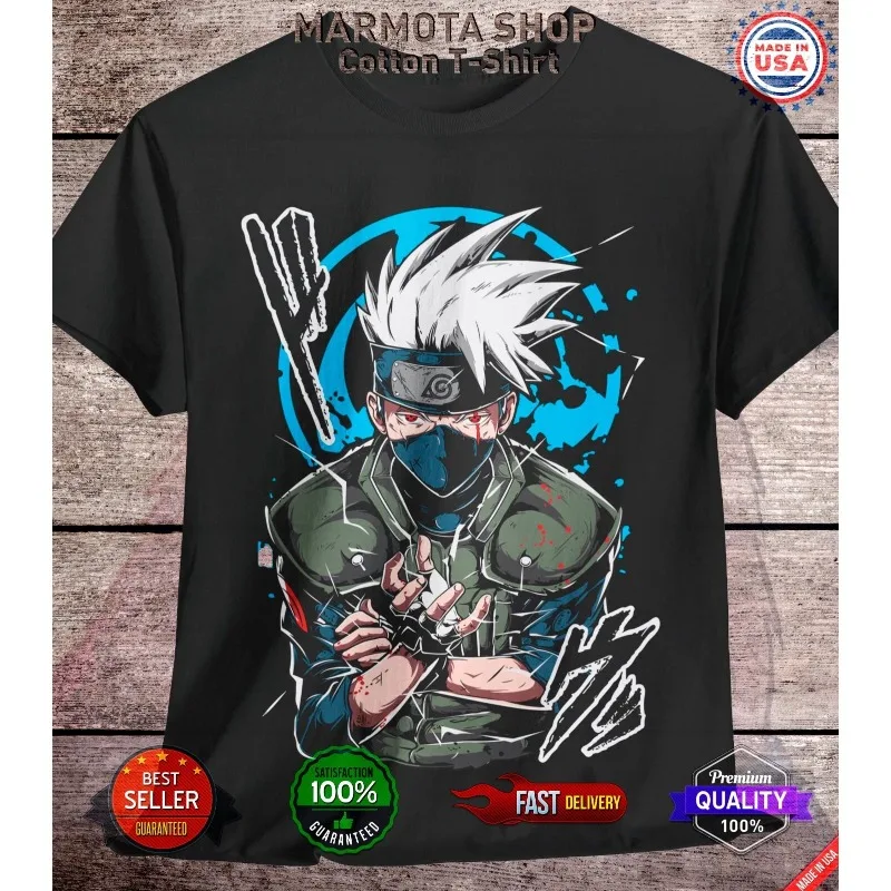 

Kakashi Shirt Naruto Shippuden Sasuke Itachi Anime Unisex Tee T-Shirt All Size Summer Men and Women High Quality Cotton Tshirt
