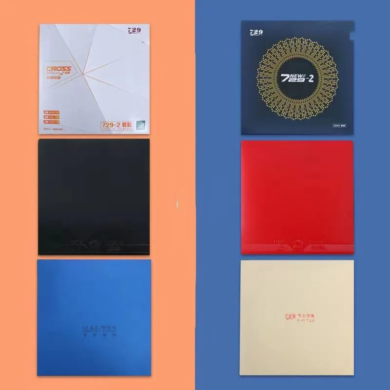 Originale 729 Friendship CROSS / Nuovo 729-2 Gomma da ping pong (attacco + anello) Pips-in con spugna in gomma per racchetta Fast Break