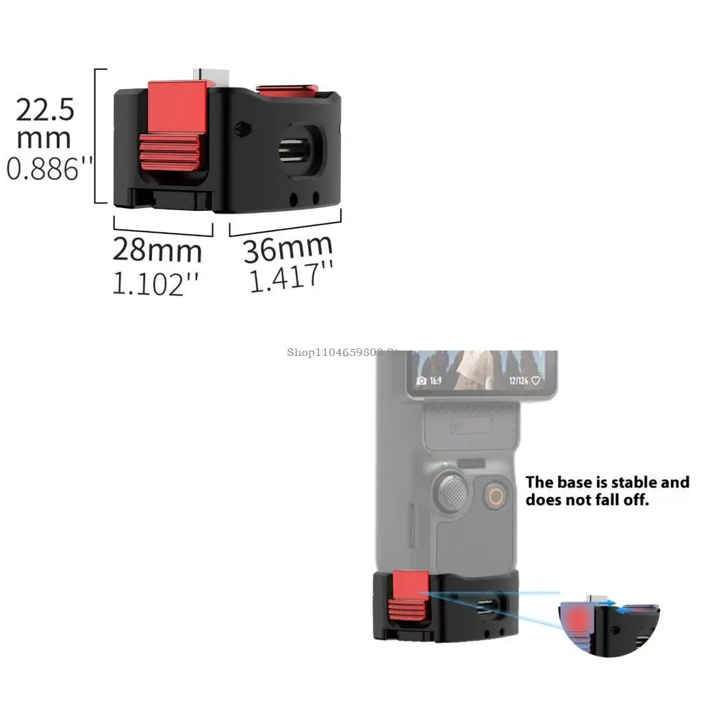 قاعدة شحن الإفراج السريع المغناطيسي لـ Pocket 3 اثنين من البطاقة فصلك سريعًا في جبل الألومنيوم مع تصميم مضاد للتناوب #1