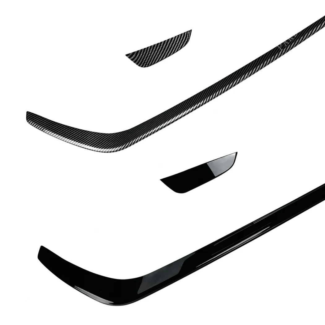 4PCS Front Bumper Lip Splitter Front Wind Knife Trim Cover for VW Golf MK7.5 GTI 2017 2018 2019 Car Body Kit Accessories Tuning