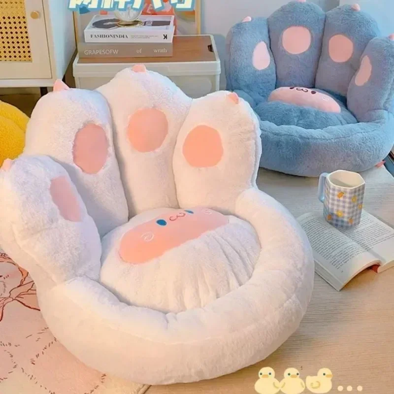 INS Hot Sale Lovely Plush Bear Paw Cushion Pillow Soft Stuffed Seat Sofa Indoor Home Decor Toys Kawaii Birthday Gift