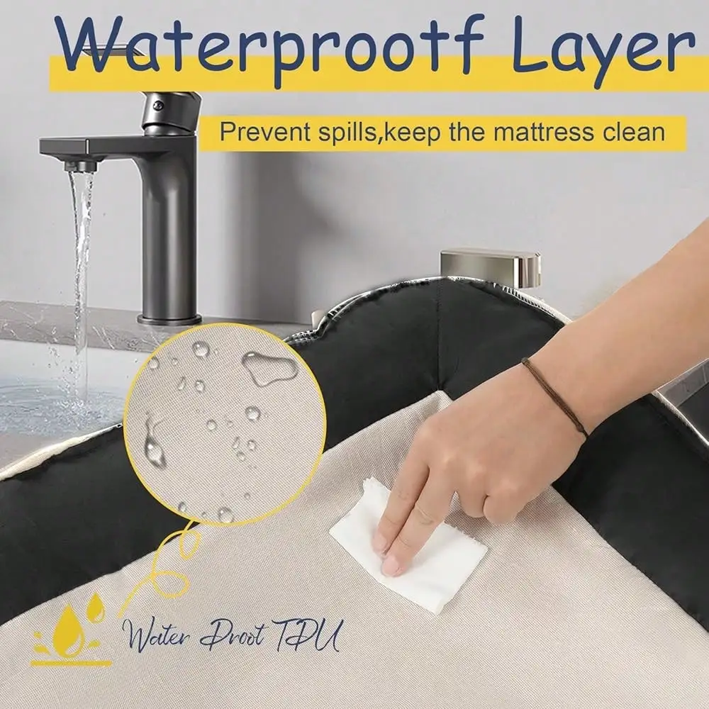 

Bed For Large Medium Sized, Washable Memory Foam Large Dog Bed, Medium Pet Sofa With Removable Cover, Washable Wa