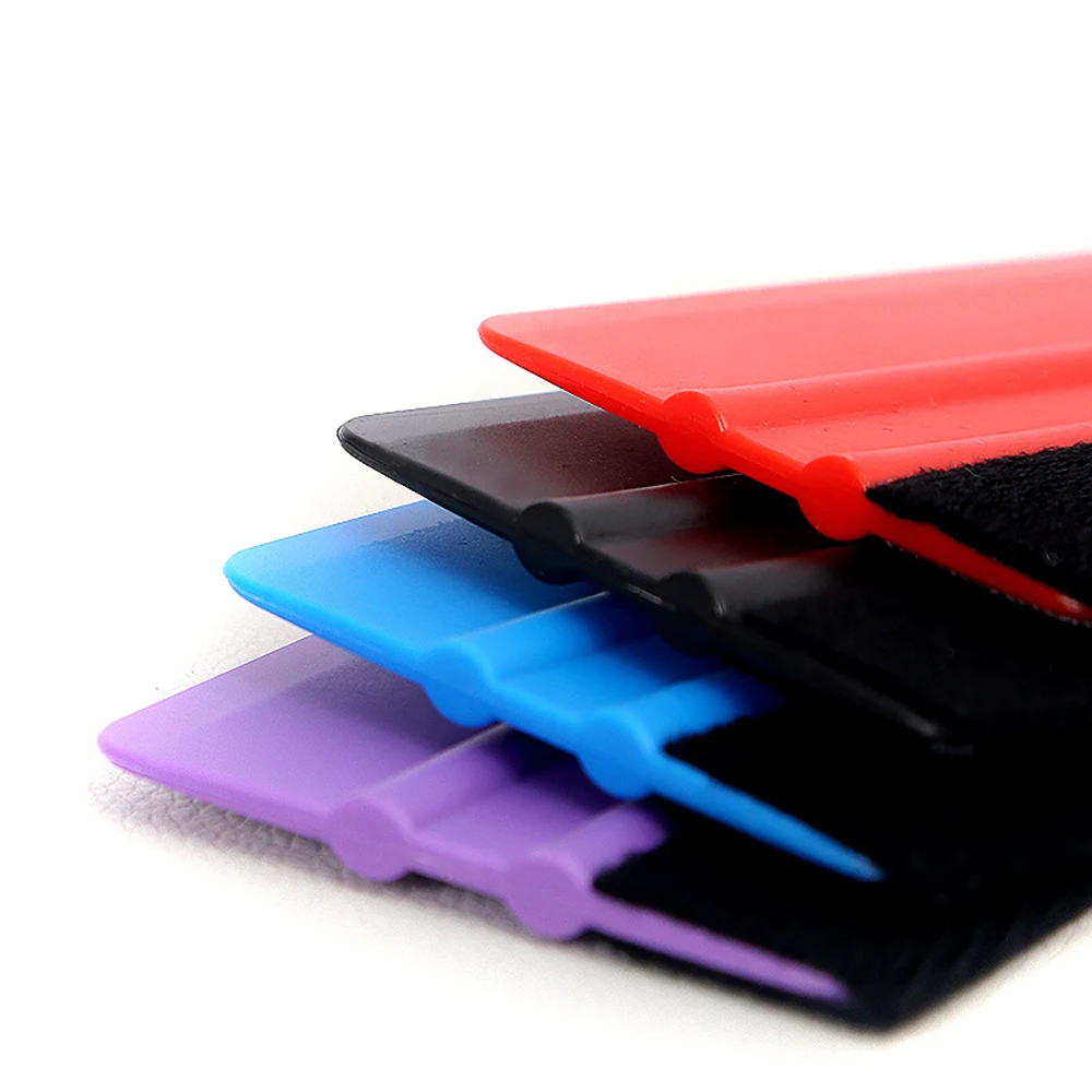 10pcs Vinyl Squeegee Applicator Car Sticker Carbon Film Install Felt Fabric Scraper Window Film Tinting Tool Vinyl Wrap Tools