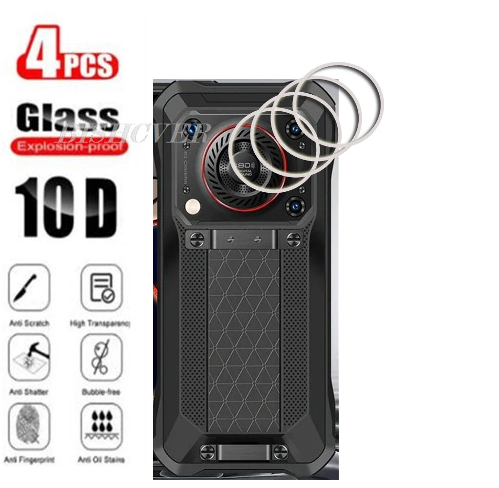 4Pcs Camera Lens Glass For Oukitel WP33 Pro 6.6