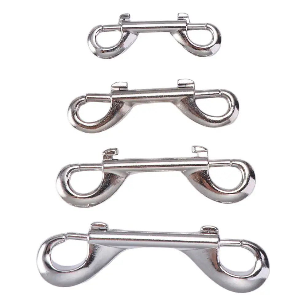 Stainless Steel Double Ended Hook Single Hook Ended Hook Snap Hook Clip 88MM 116MM Eye Bolt Snap Hook Diving Hook