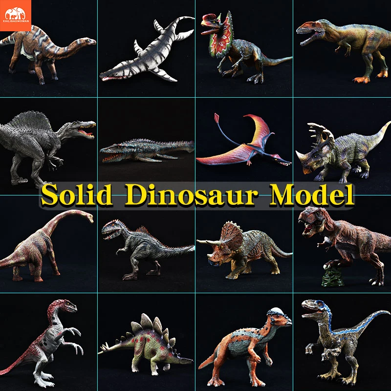 Prehistoric Jurassic Dinosaurs Mosasaurus Saichania Tyrannosaurus rex Animals Model Action Figures PVC High Quality Toy For Kids