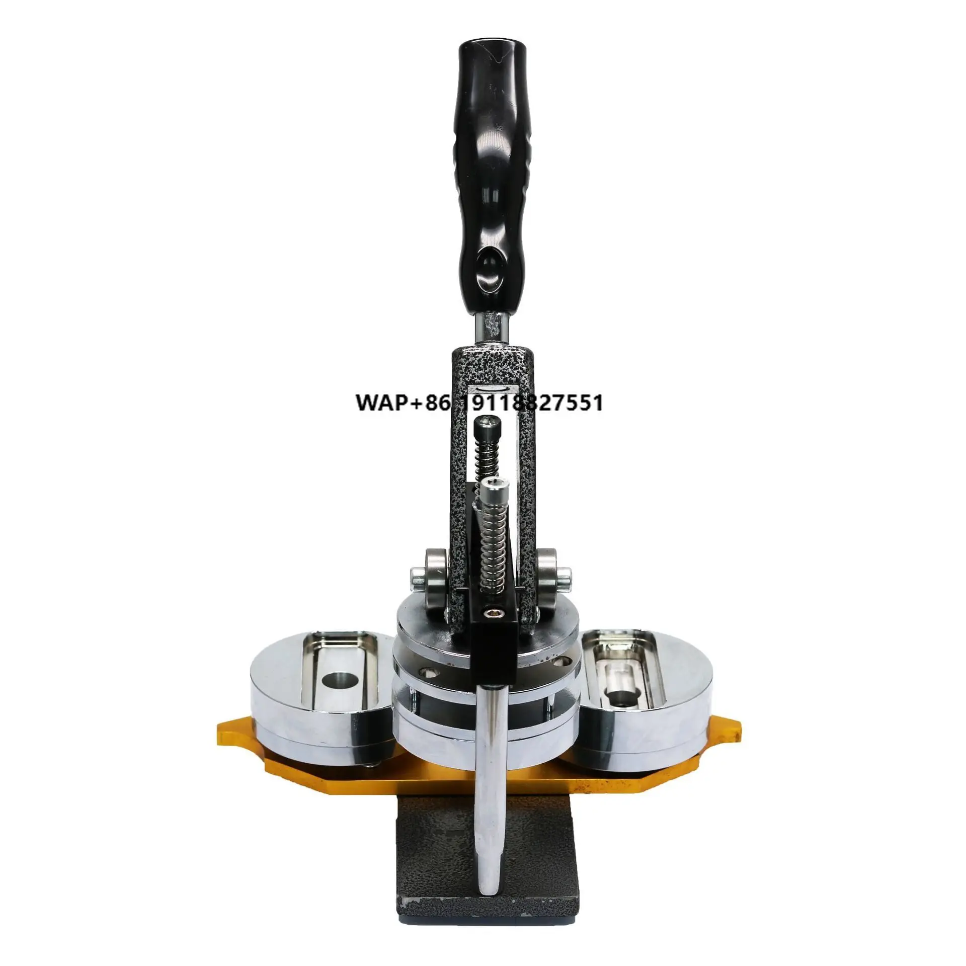 

Hot Sale Black 68*24 mm Manual Rectangle Button Making Machine 100 Sets Fridge Magnet Materials