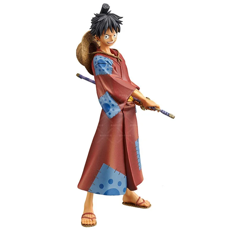 Figur Anime One Piece 18cm Luffy Zoro Chopper Nami Action Figure Land of Wano mainan untuk anak-anak hadiah Model koleksi