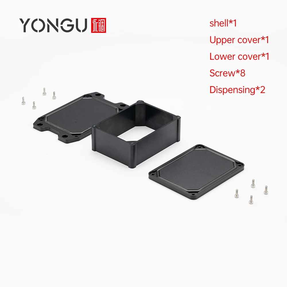 Custom Oem Outdoor Ip67 Project Electrical Aluminum Electronic Instrument Enclosures Waterproof Junction Box L01 100*75MM