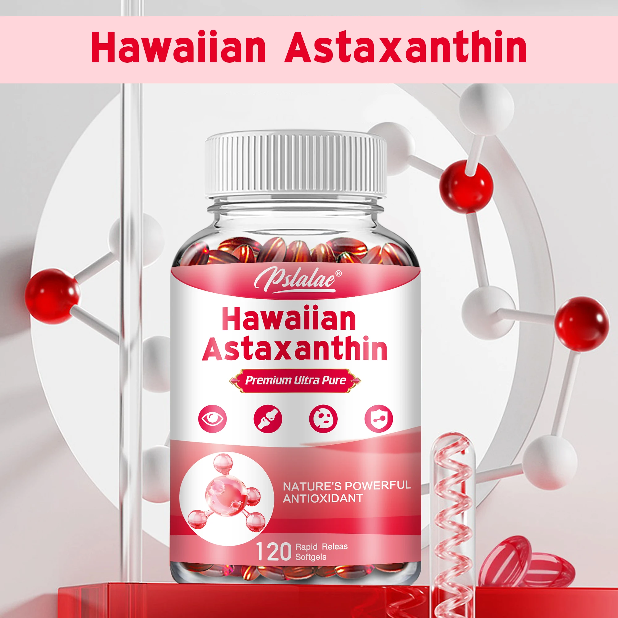 Astaxanthin - Supports Eye, Skin, Joint and Immune System Health, Non-GMO