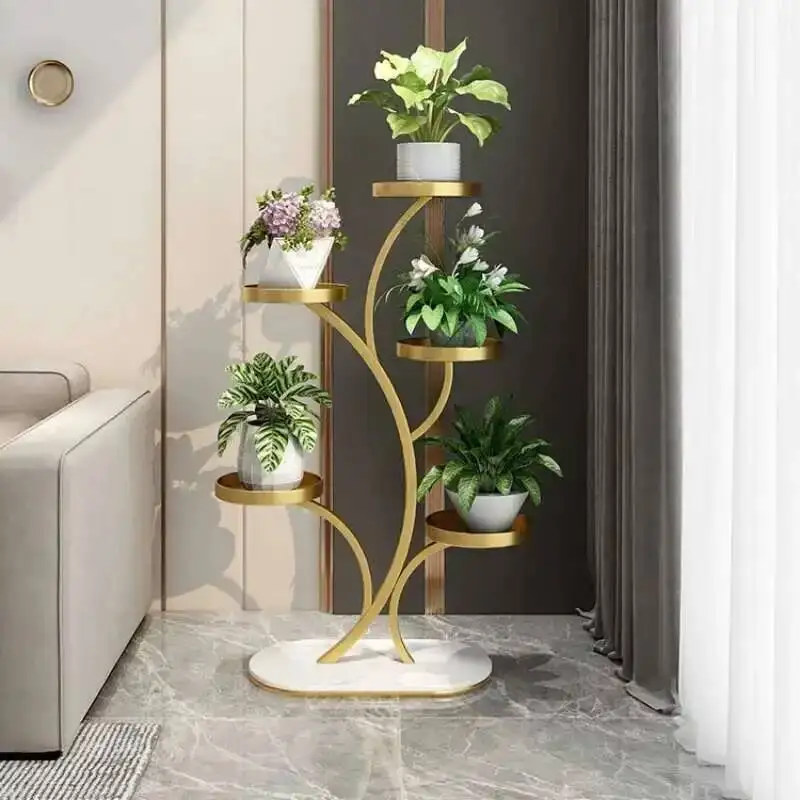 

Living Aesthetics Room Minimalist Flower Rack Balcony Trendy Light Luxury Plant Display Shelf Designer Muebles Home Furniture