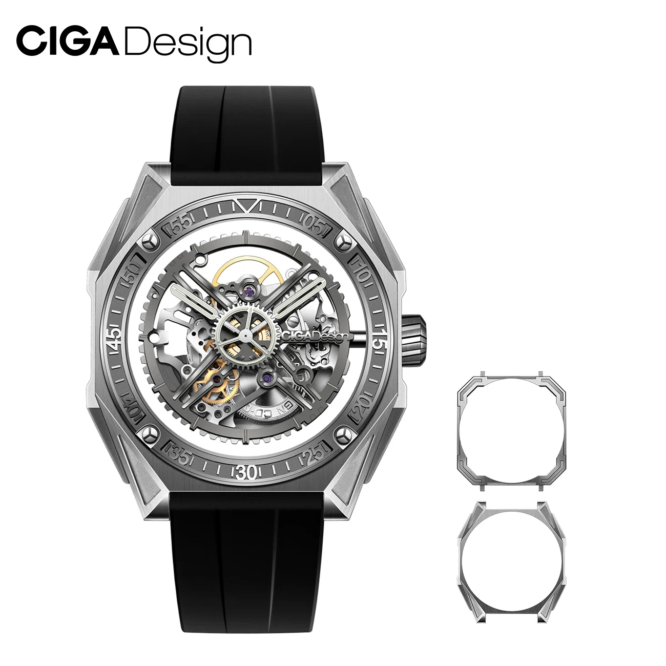 CIGA Design デザイン-男性用セラミックスケルトンシリーズ