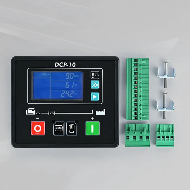 DCP-10 Generatore di controller Genset Controller automatico Pannello di controllo LCD Parti del gruppo elettrogeno diesel GU610A/W 8-35V