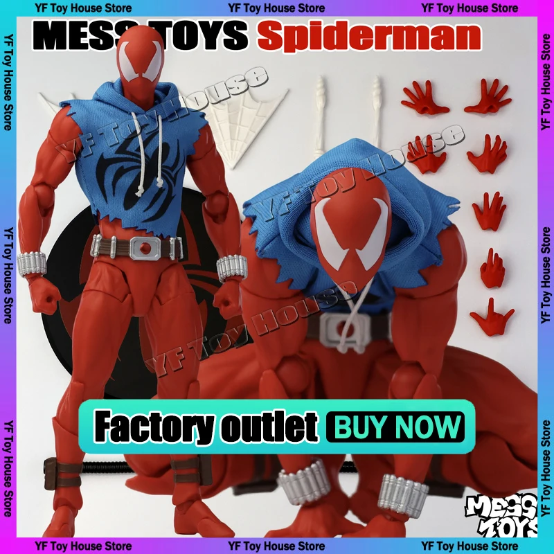 

Mess Toys Человек-Паук Красный/Синий Ultimate Человек-Паук Питер Каин Паркер Аниме Фигурка Коллекция Модель Игрушки Рождественский Подарок