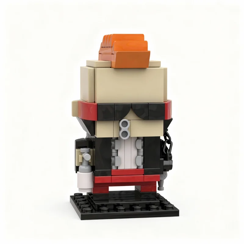 141pcs MOC Graffiti Petey - Garbage Pail BricKidz BrickHeadz Model Building Blocks Toy Construction Christmas Gifts Education