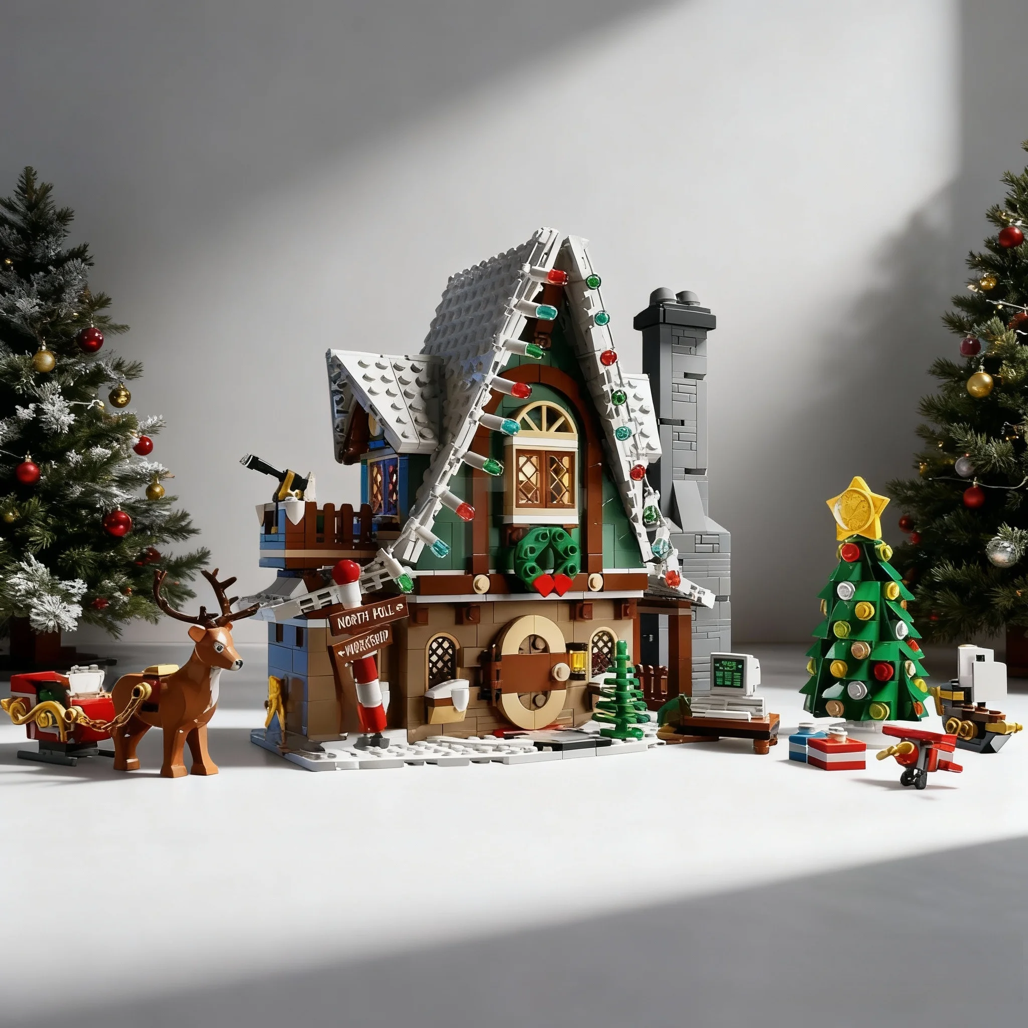 Village de cadeaux de noël, 1197 pièces, maison de Club féerique, ensembles de construction d'assemblage créatifs, jouet pour enfants et amis, cadeau d'anniversaire, décoration de maison