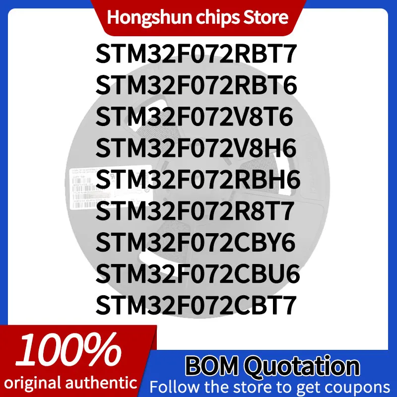 STM32F072C8T7 STM32F072C8U6 C8U7 CBT6 CBT7 CBU6 CBY6 R8T6 R8T7 RBH6 RBT6 RBT7 V8H6 V8T6 VBH6 VBT6 STM32F072C8T6 새 버전