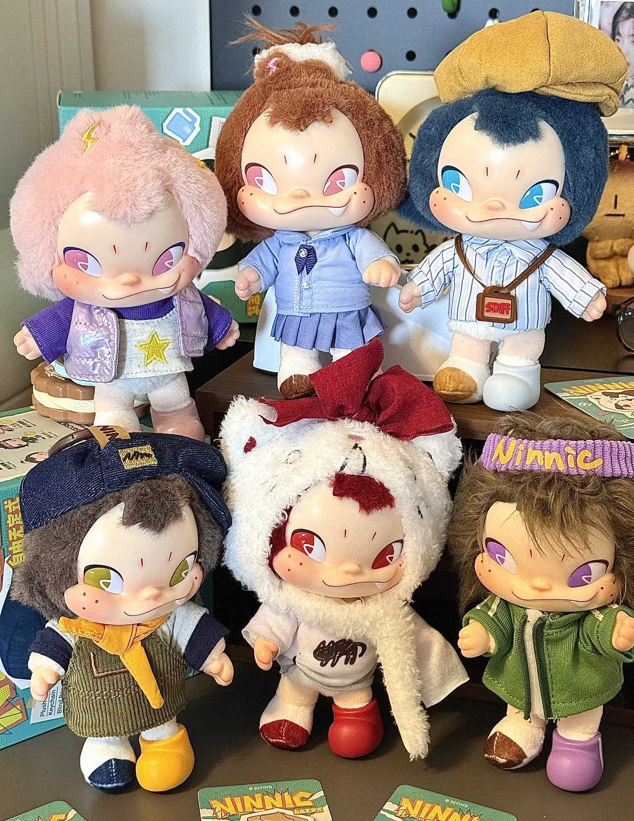 

New 52toys Authentic Ninnic Wild&Free Series Blind Box Plush Vinyl Keychain Pendant Doll Collectible Kids Toy Mystery Box Gift