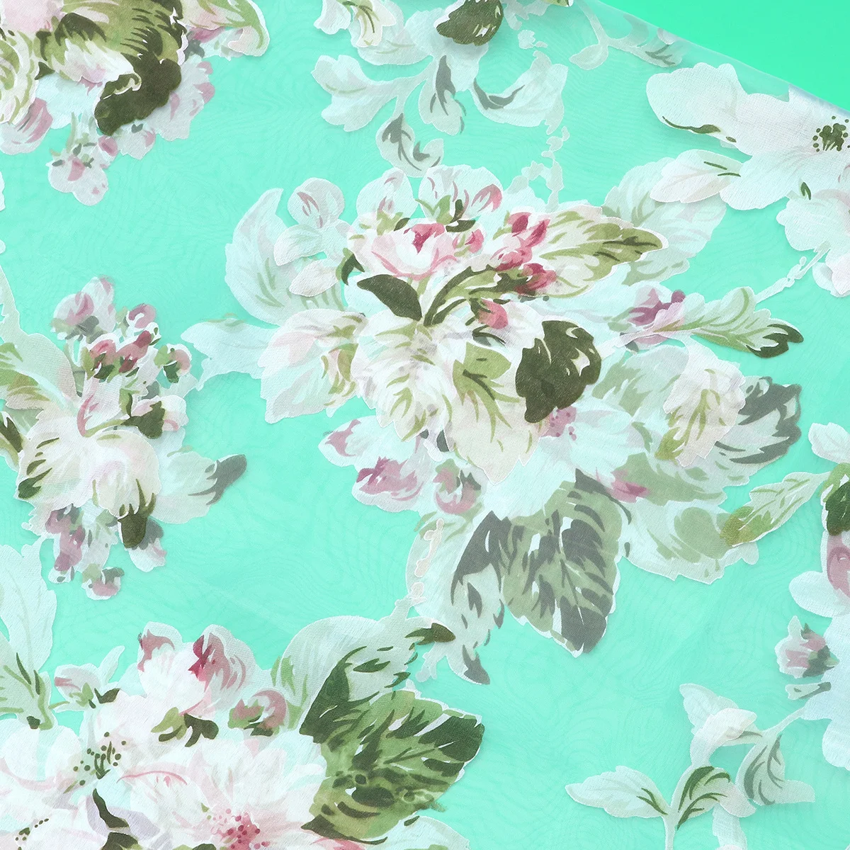 

Orchid Flower Printed Sheer Curtain Window Gauze for Living Room Bedroom Decor Pink Curtains with Rod Premium Polyester Light