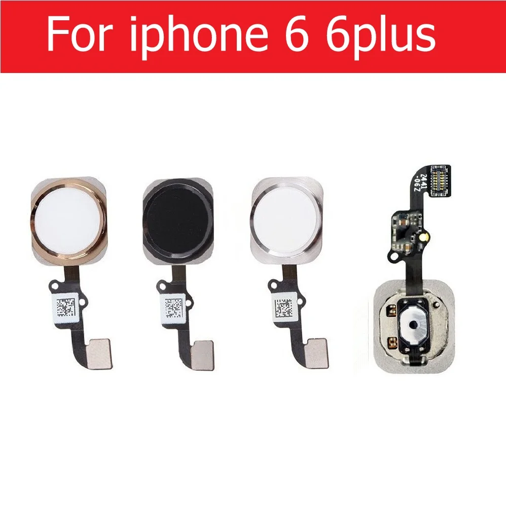 Home Button Flex Ribbon Cable For iPhone 5S SE 6 6s 7 8 plus Home Button With Flex Cable No Touch ID Fingerprint Assembly