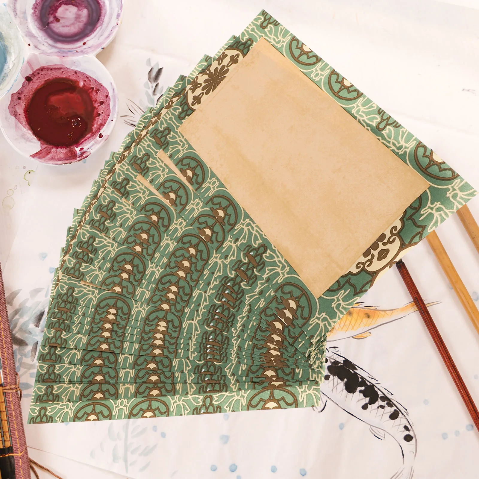 

40 Sheets Rice Paper Calligraphy Art Blank Hanging Drawing Professional Writing Chinese Painting Storage Retro Xuan