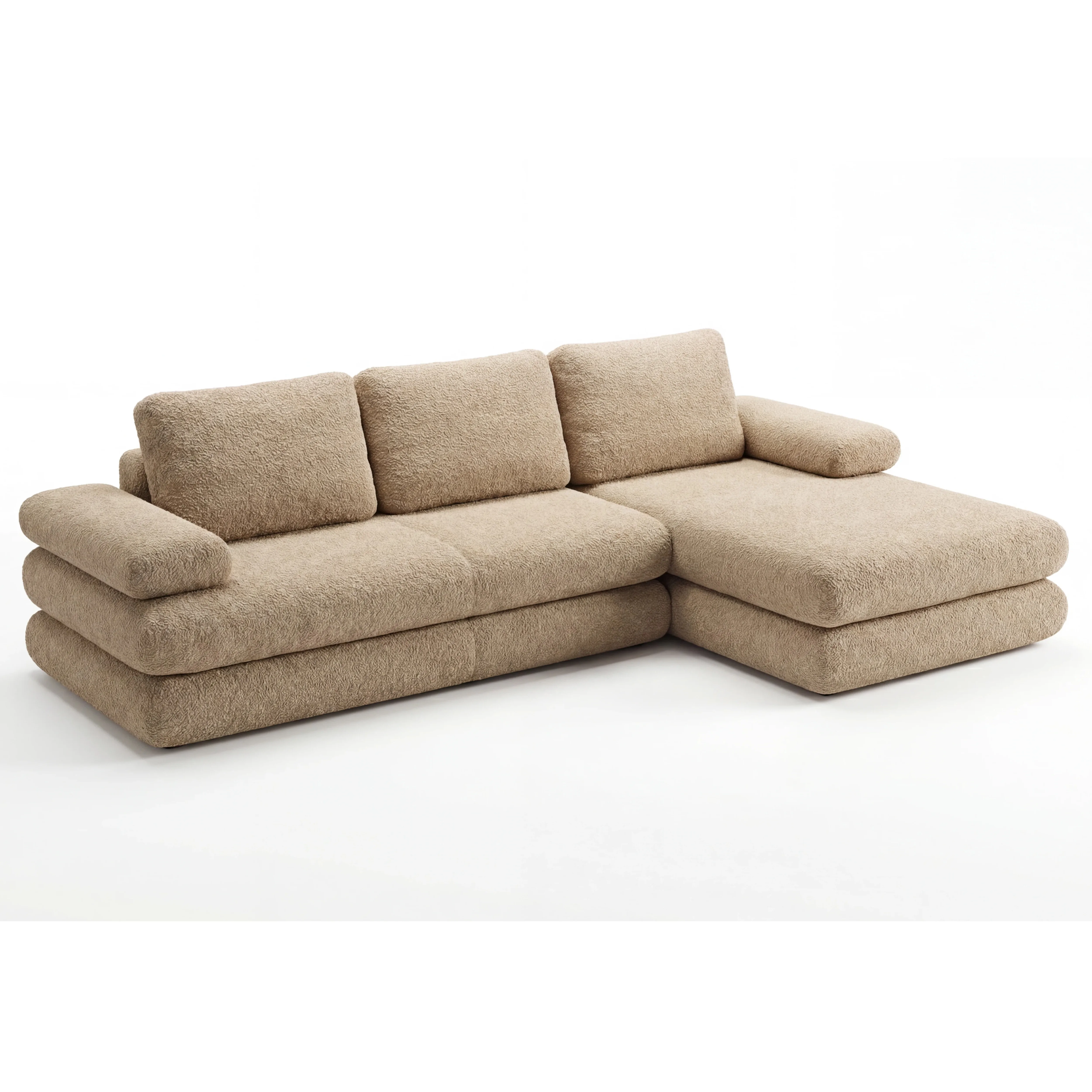 #Modern Luxury Combination Italian Minimalism Compressed Sofa Bed Set Velvet L-Shaped Adjustable Features Durable Design Living