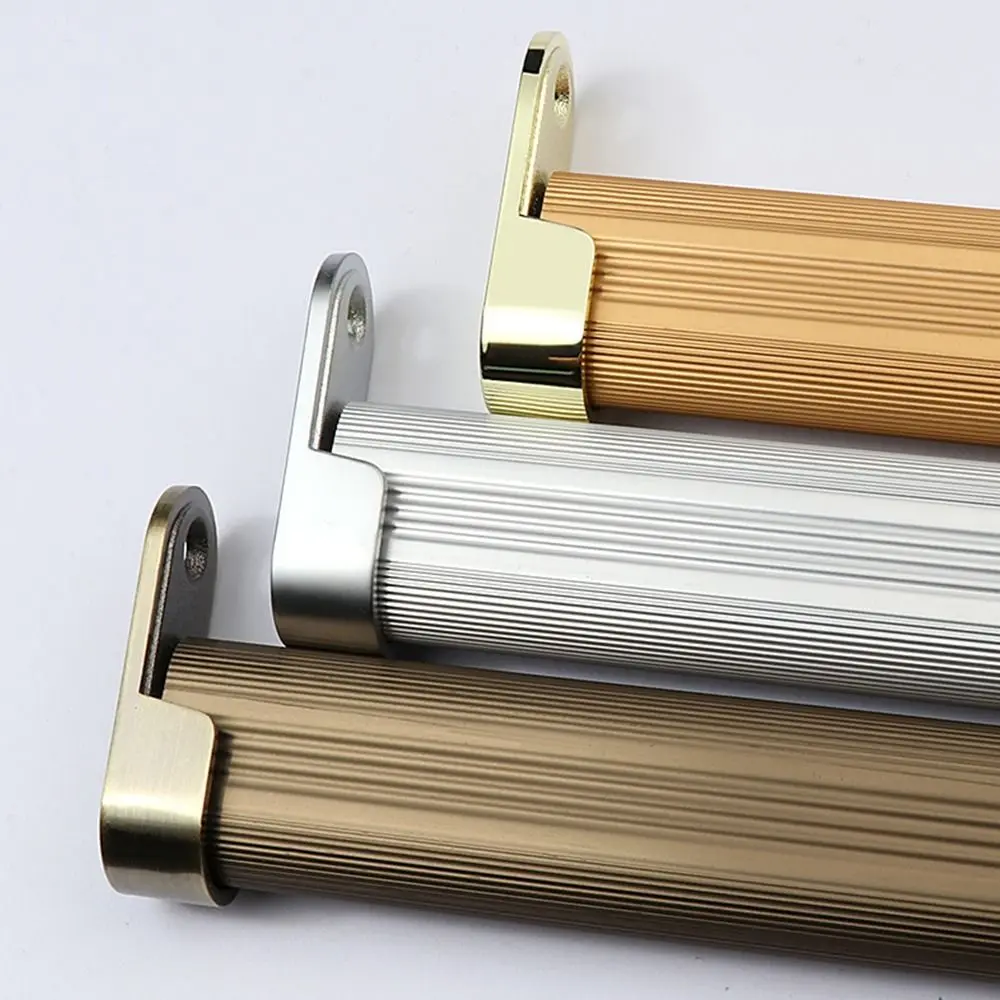 2 buah 16mm tiang lemari perangkat keras furnitur dudukan batang gantung bentuk U penyangga gantung lemari flens