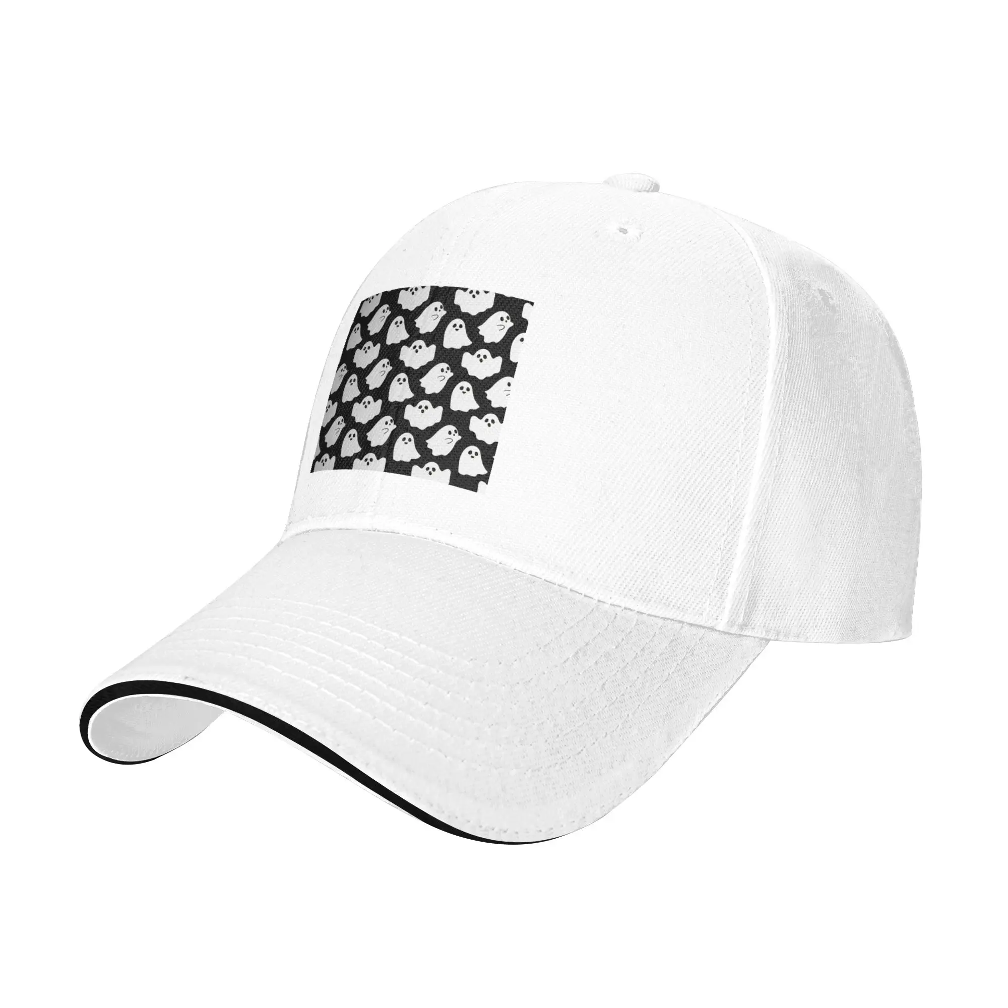 Spooky Ghost Halloween Cartoon Pattern Cap Casual Baseball Caps Adjustable Hat Hip Hop Summer Unisex Baseball Hats Customizable