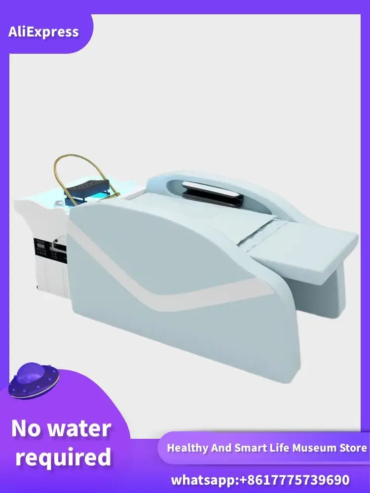 

Spa salon waterless electric massage shampoo bed, hair salon, beauty salon, facial and scalp treatment bed 2026