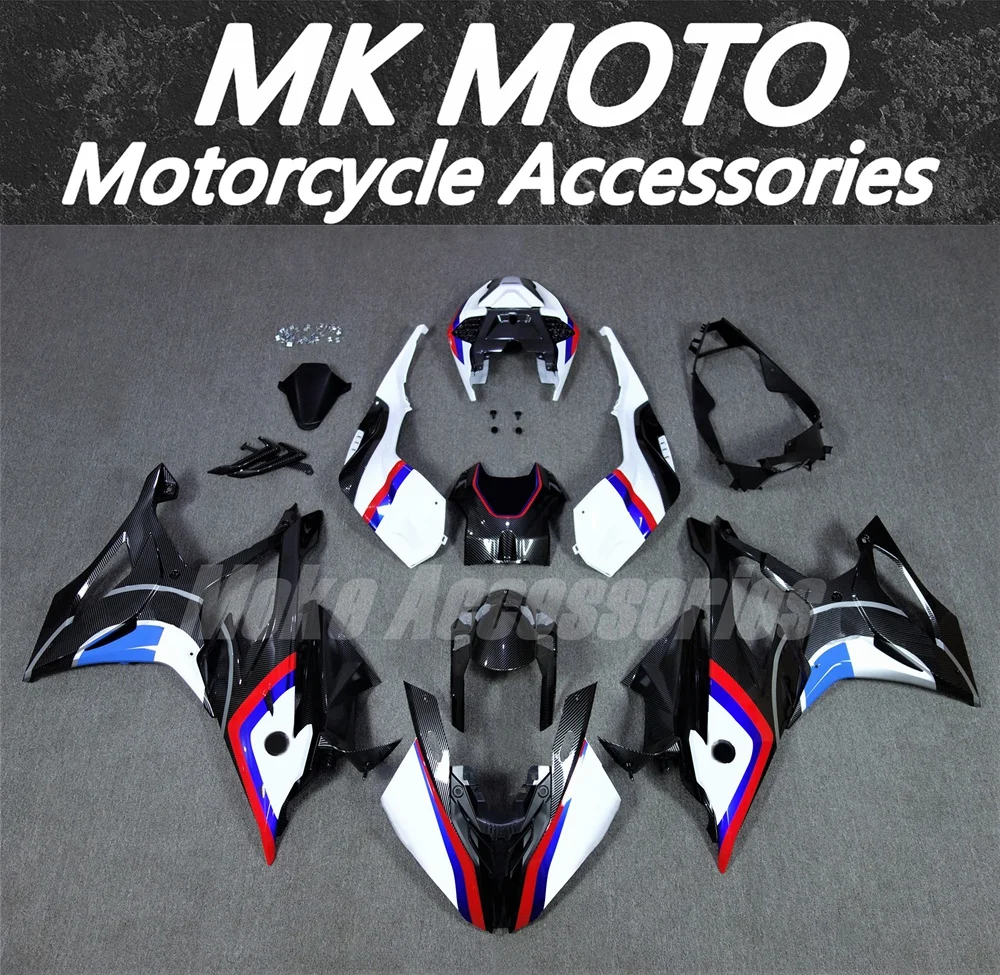 Fairings Kit Fit For M1000RR S1000rr 2019 2020 2021 2022 Bodywork Set Injection Red White Blue Black Carbon fiber texture