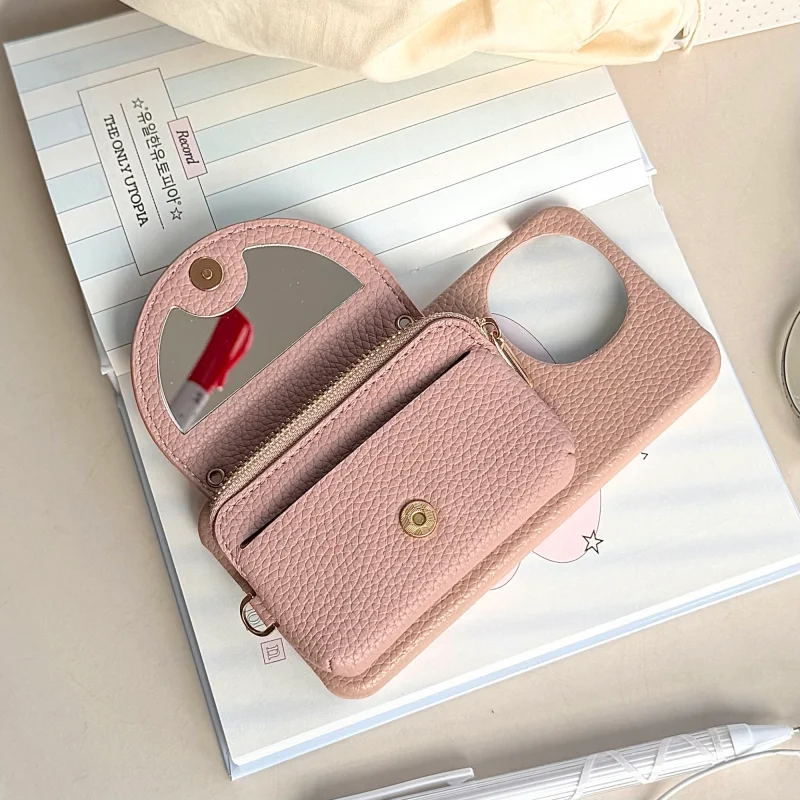 For Sharp AQUOS Sense 6 7 8 9 10 Case R10 R9 PRO R8 Shell Back Cover Fashion Leather  Card Coin Bag Texture With Lanyard