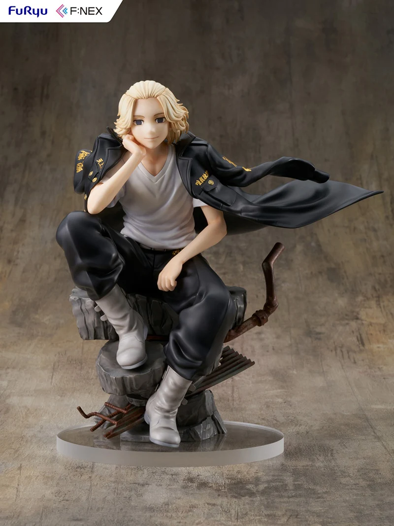 Original FuRyu F:NEX 1/7 Tokyo Revengers Manjiro Sano PVC 21CM Anime Action Figures Model Collection Ornament Toy