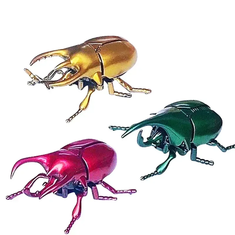 Kids Toys Wind Up Toy Unicorn Beetle Toy Children Simulation Boy Baby Winding Crawling Insect Toy Educational Enlightenment Gift