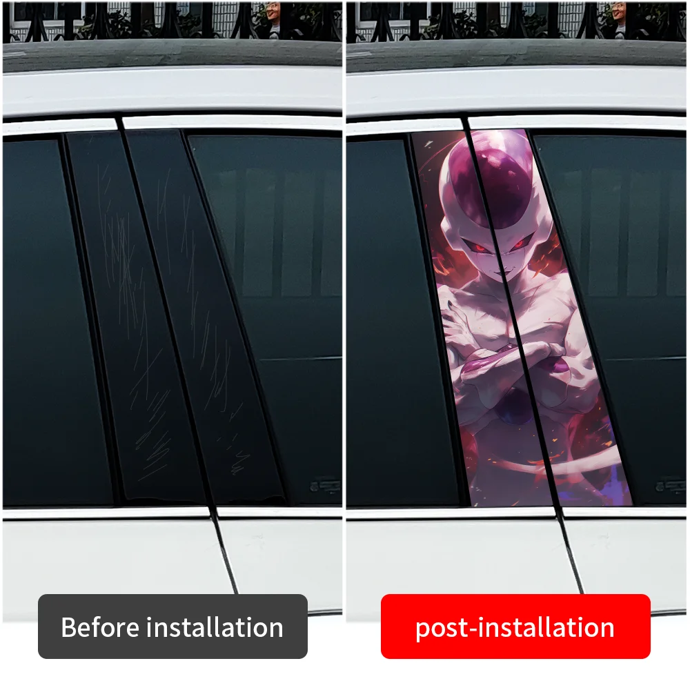 Son Goku Car Stickers Waterproof DIY Auto B-pillar Protective Decoration Cover Scratches Universal Vehicle Decals Accessories