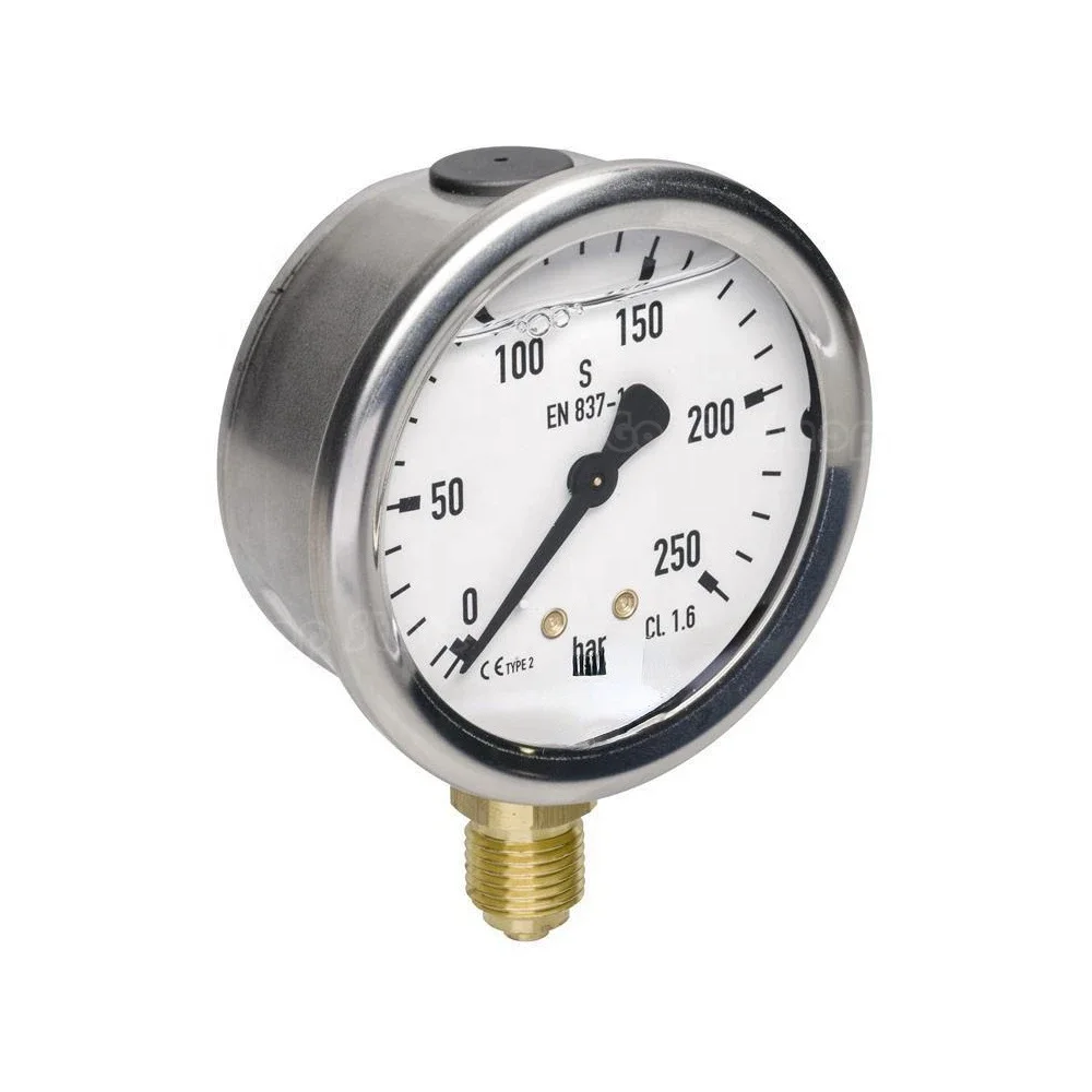 Manometer 0-10 bar 0-60bar 0-2500bar mit