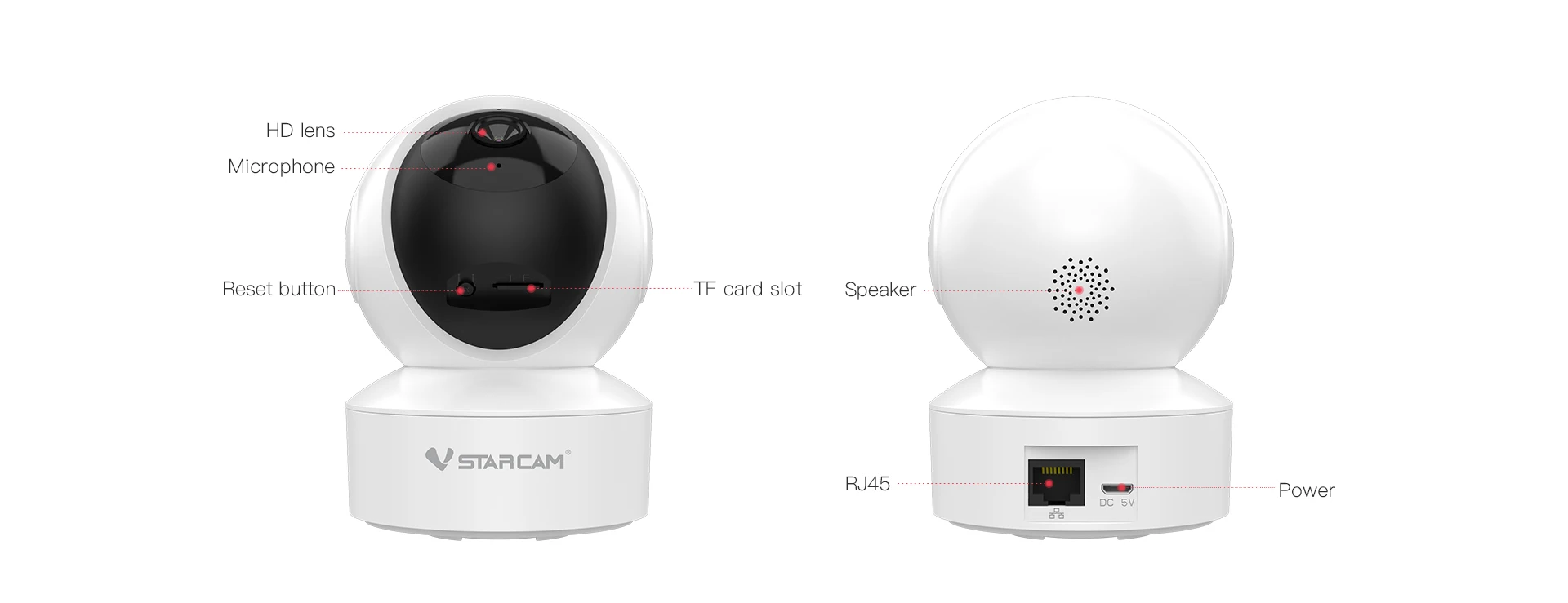 

Vstarcam CS49 3MP 1296P Security HD IP Camera Wifi Intercom IR Night Vision Pan/Tilt App Mobile View Motion Alarm Baby Monitor