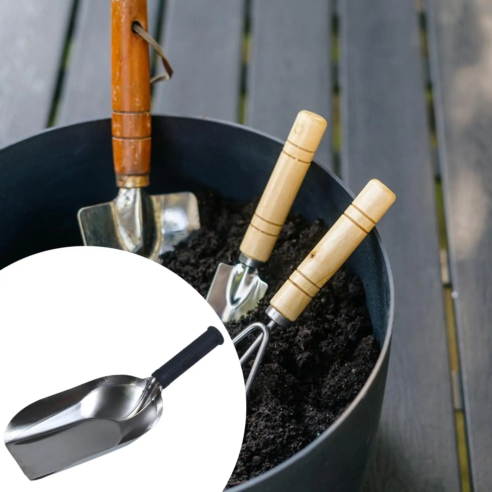 Pala de jardín multifuncional, pala con agujeros para jardinería, paleta de excavación, paleta para plantar césped, herramientas para trasplante, deshierbe